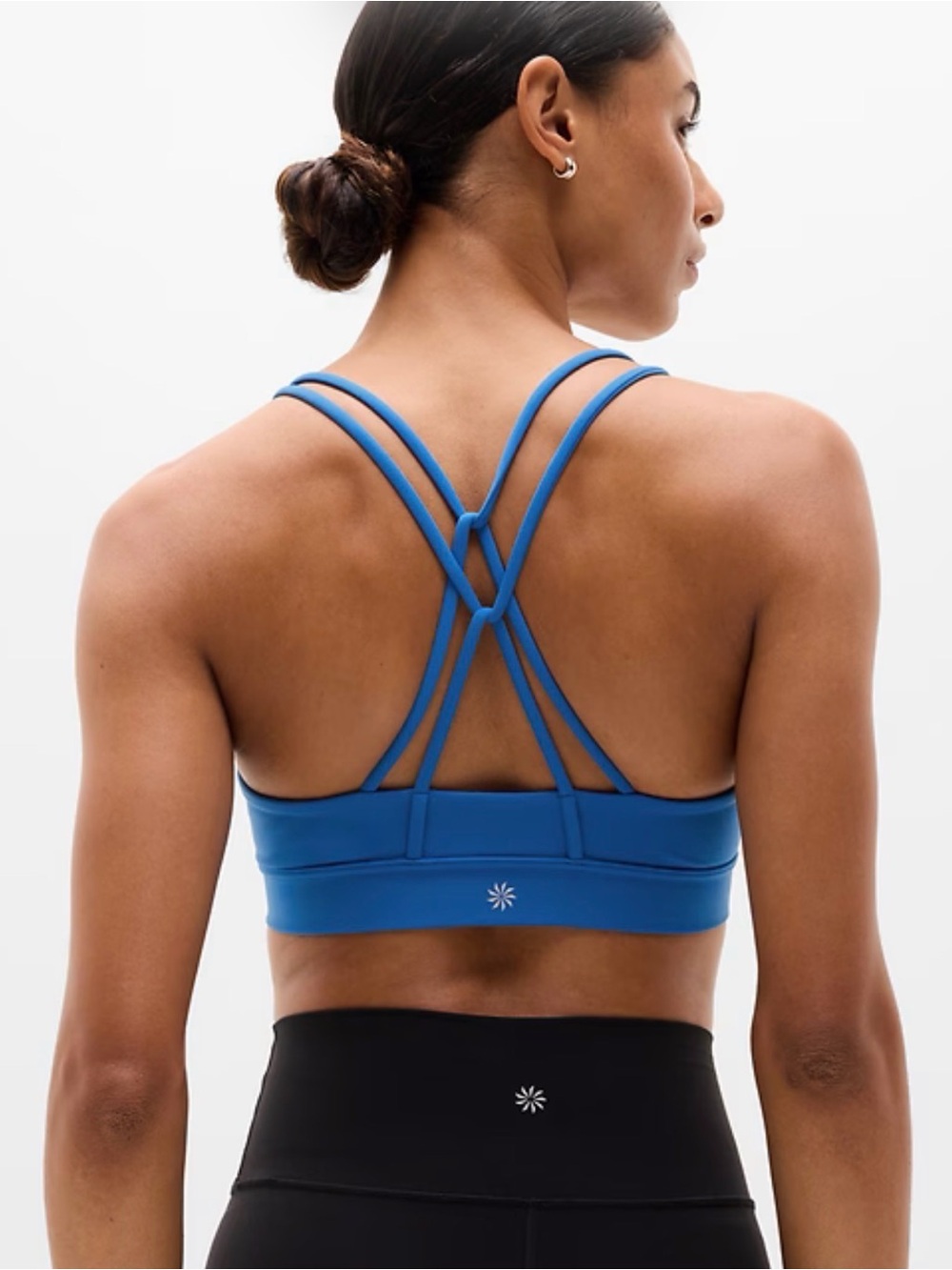 Athleta Perfect Form Sports Bra - Royal Blue